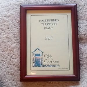 Handcrafted in Thailand hand finished teakwood frame 5x7